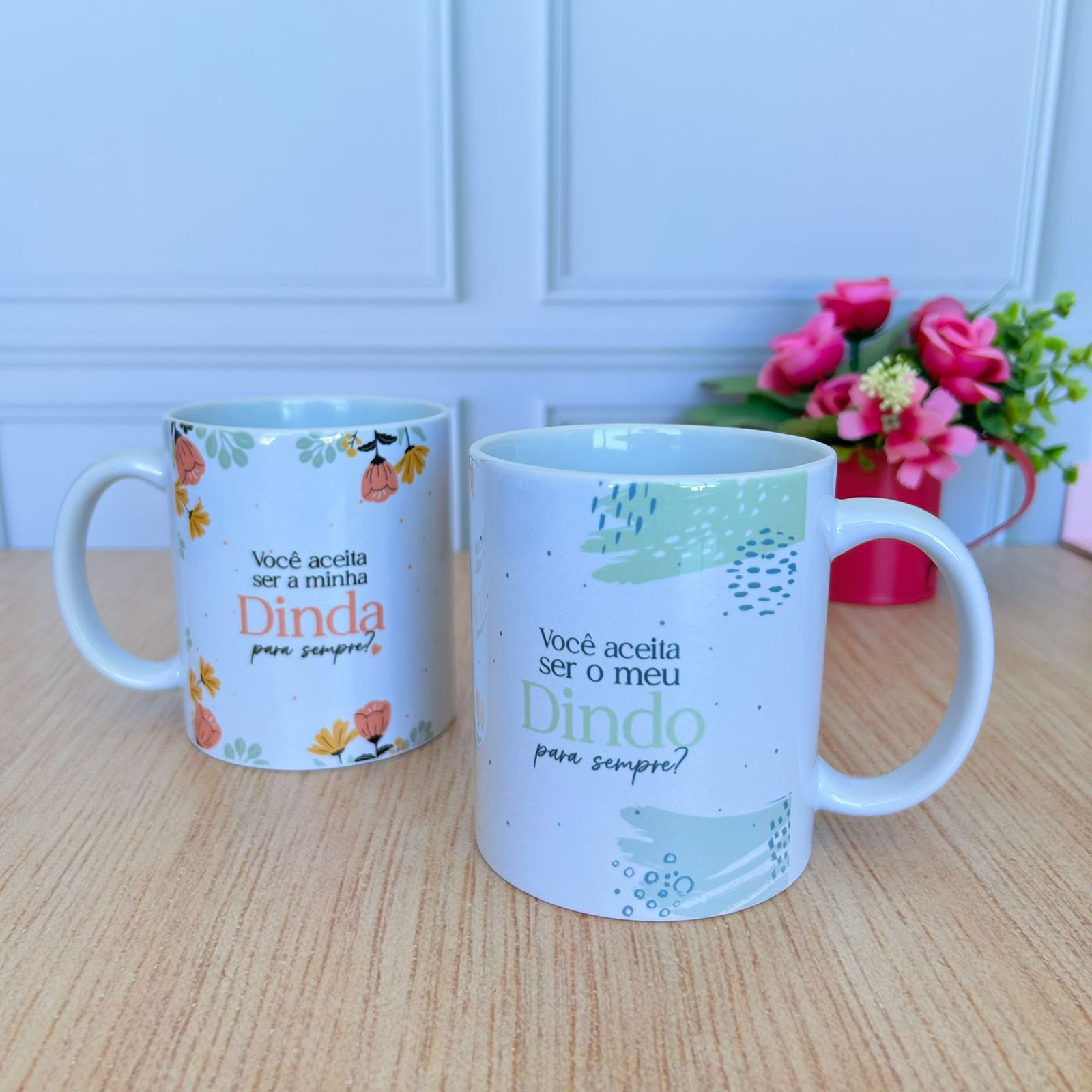 Caneca Dindo e Dinda