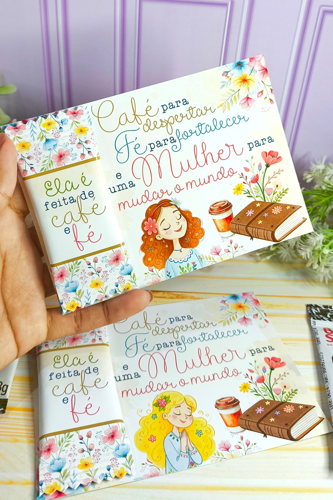 Card Dia da Mulher com Sachê de Café