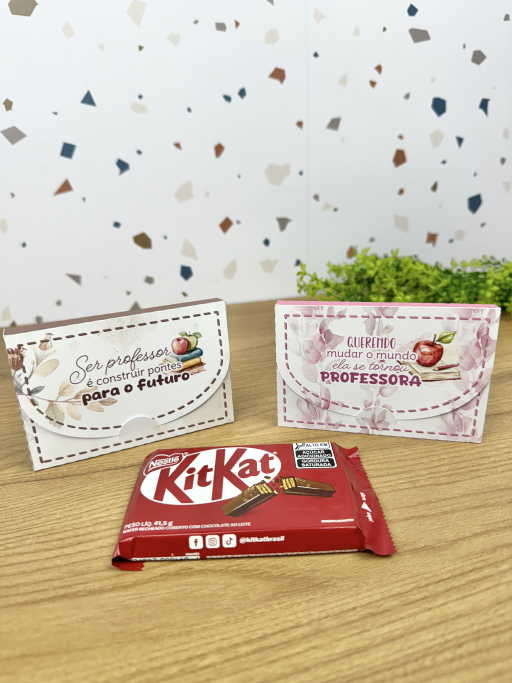 Embalagem personalizado com KitKat - Dia dos Professores