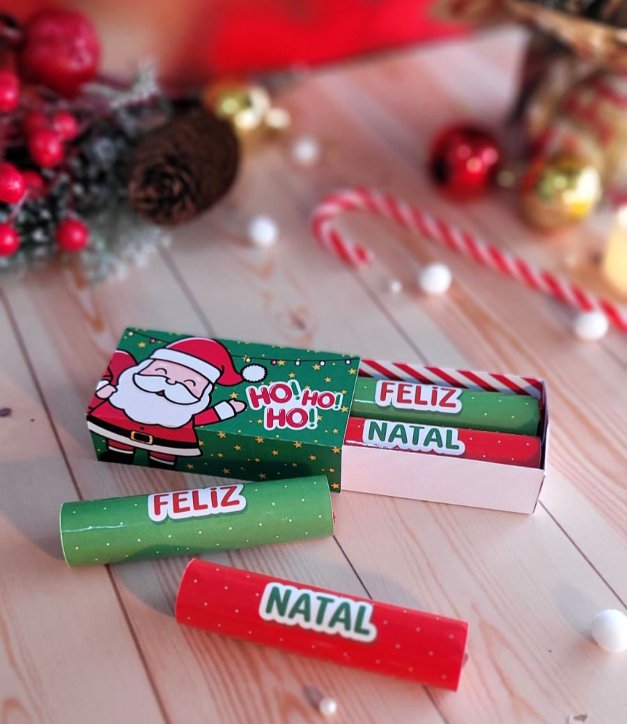 Caixinha Porta Batom de Chocolate: Um Presente Doce para um Natal Encantador