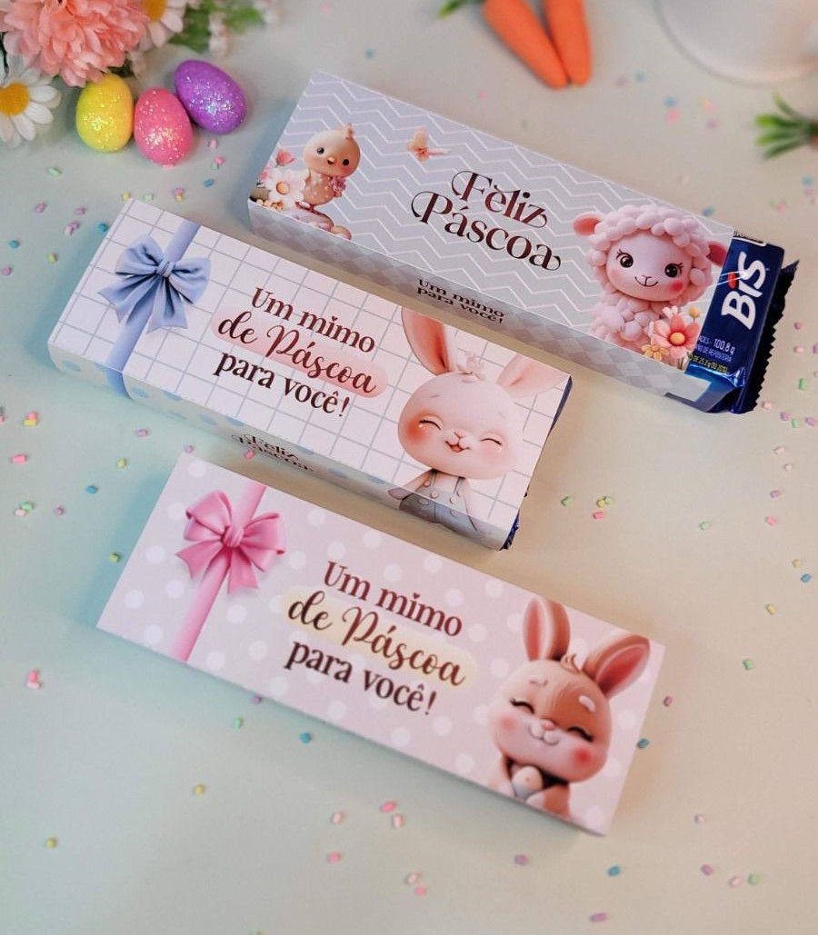 Caixa de Bis Personalizada - Páscoa